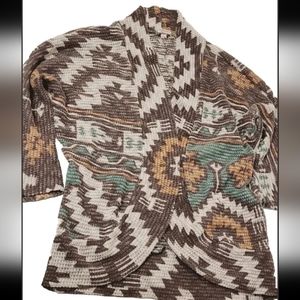 "Eyeshadow" Brand  Cardigan Sweater Size M Multi Color